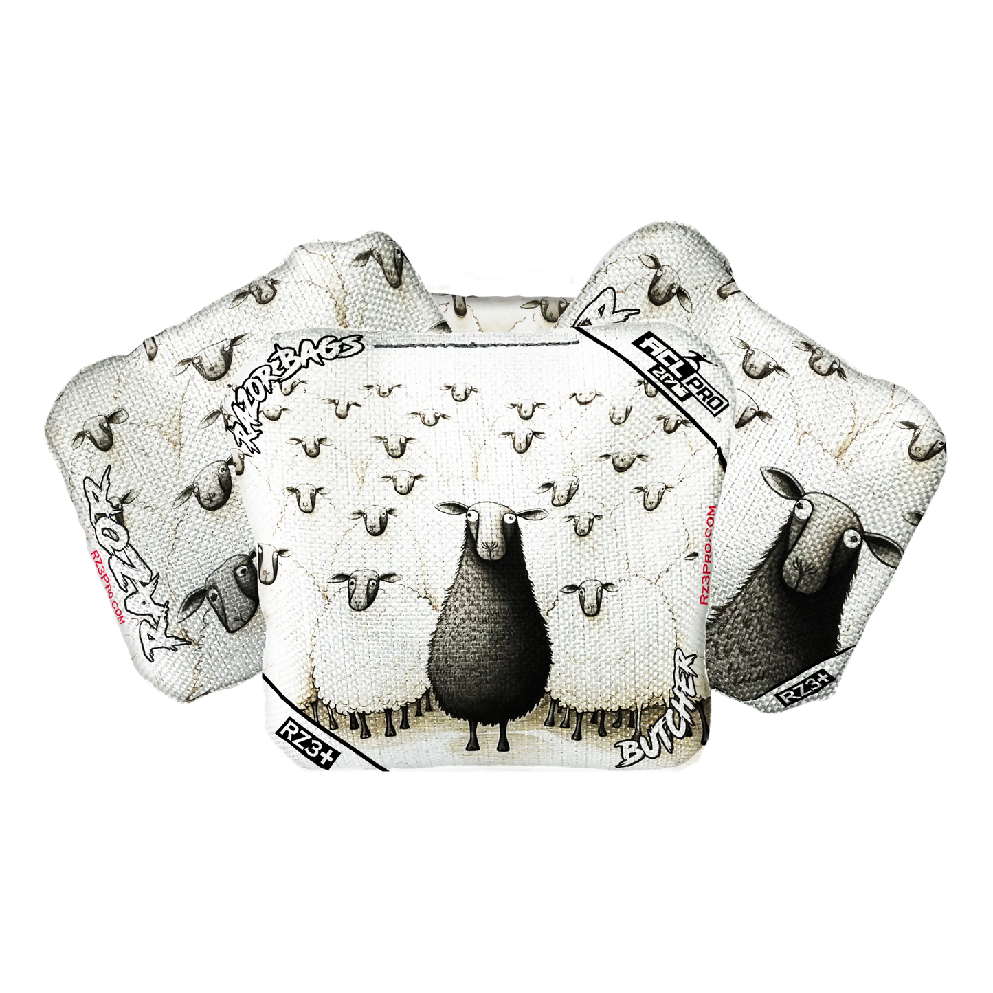 Butcher | Black Sheep | ACL PRO Razor Cornhole Bags