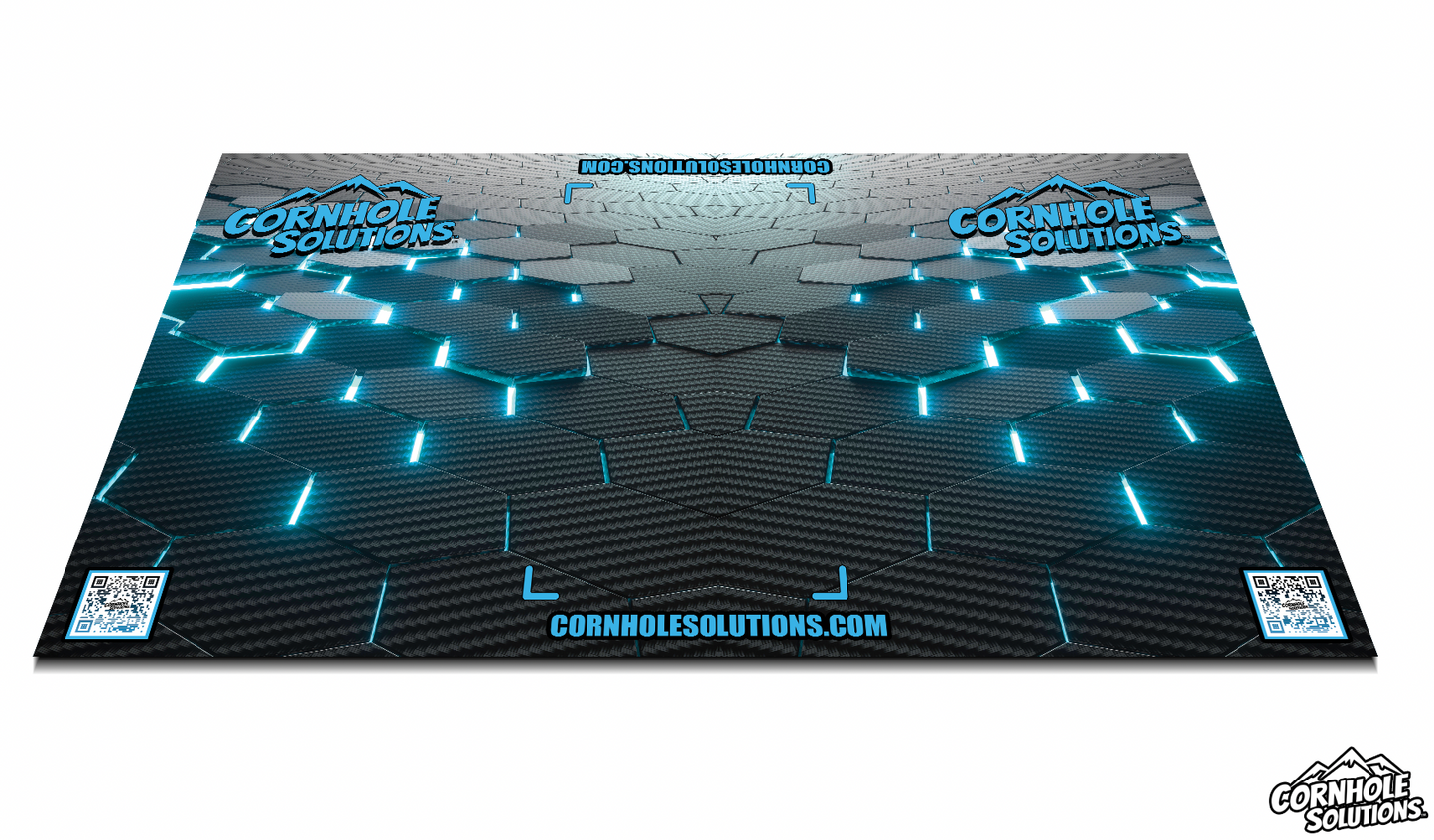 Custom Cornhole Pitching Mats (2 mats, 5'x8') Closeout - While Supplies Last!!!