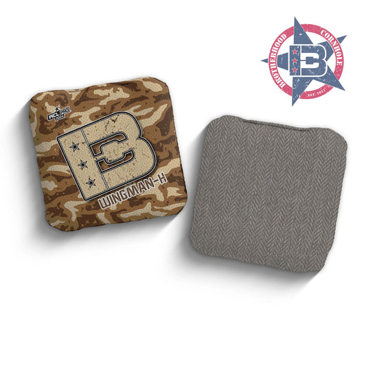 Brotherhood Cornhole Bags - Wingman Camouflage LRH Options
