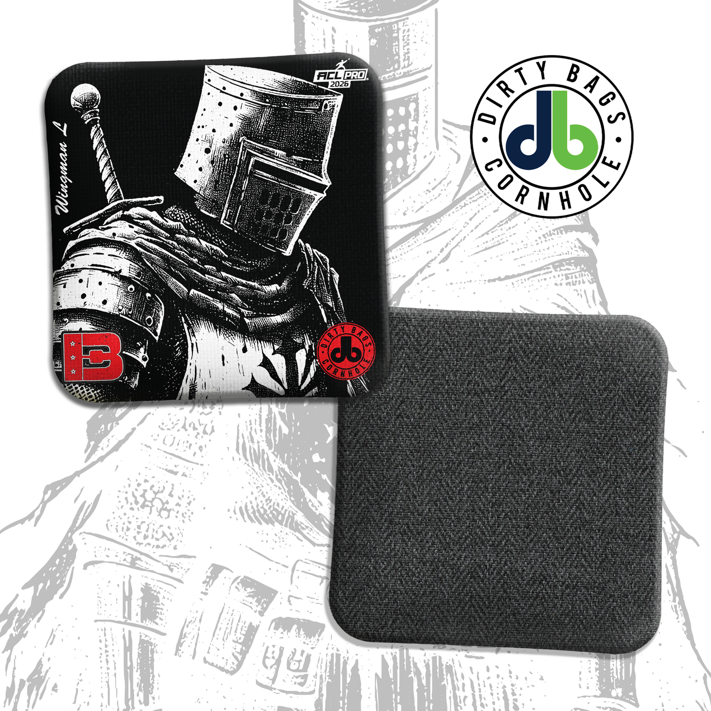 Brotherhood Wingman Cornhole Bags - Crusader