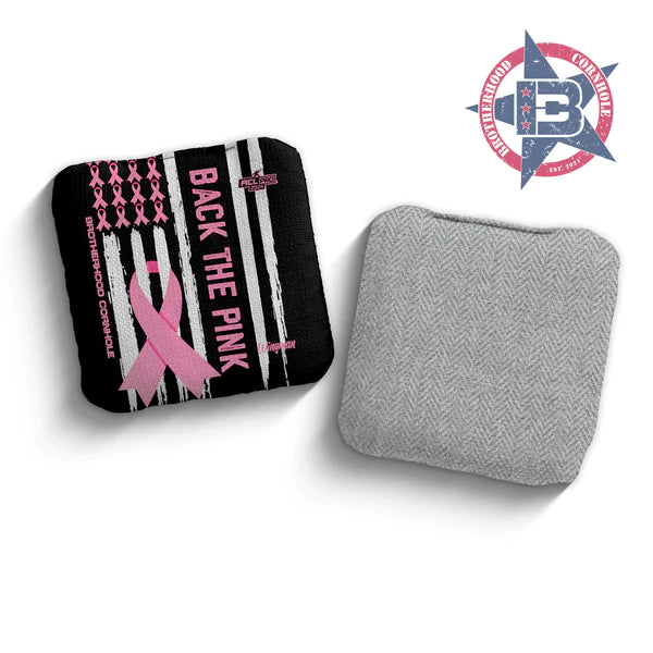 Brotherhood Cornhole Bags - Wingman Breast Cancer Awareness