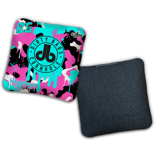 2026 BG Multiple Bag Models - "DB Camoflauge Drip” Dirty Bags Collab - ACL Pro Stamped Cornhole Bags - SET OF 4 BAGS