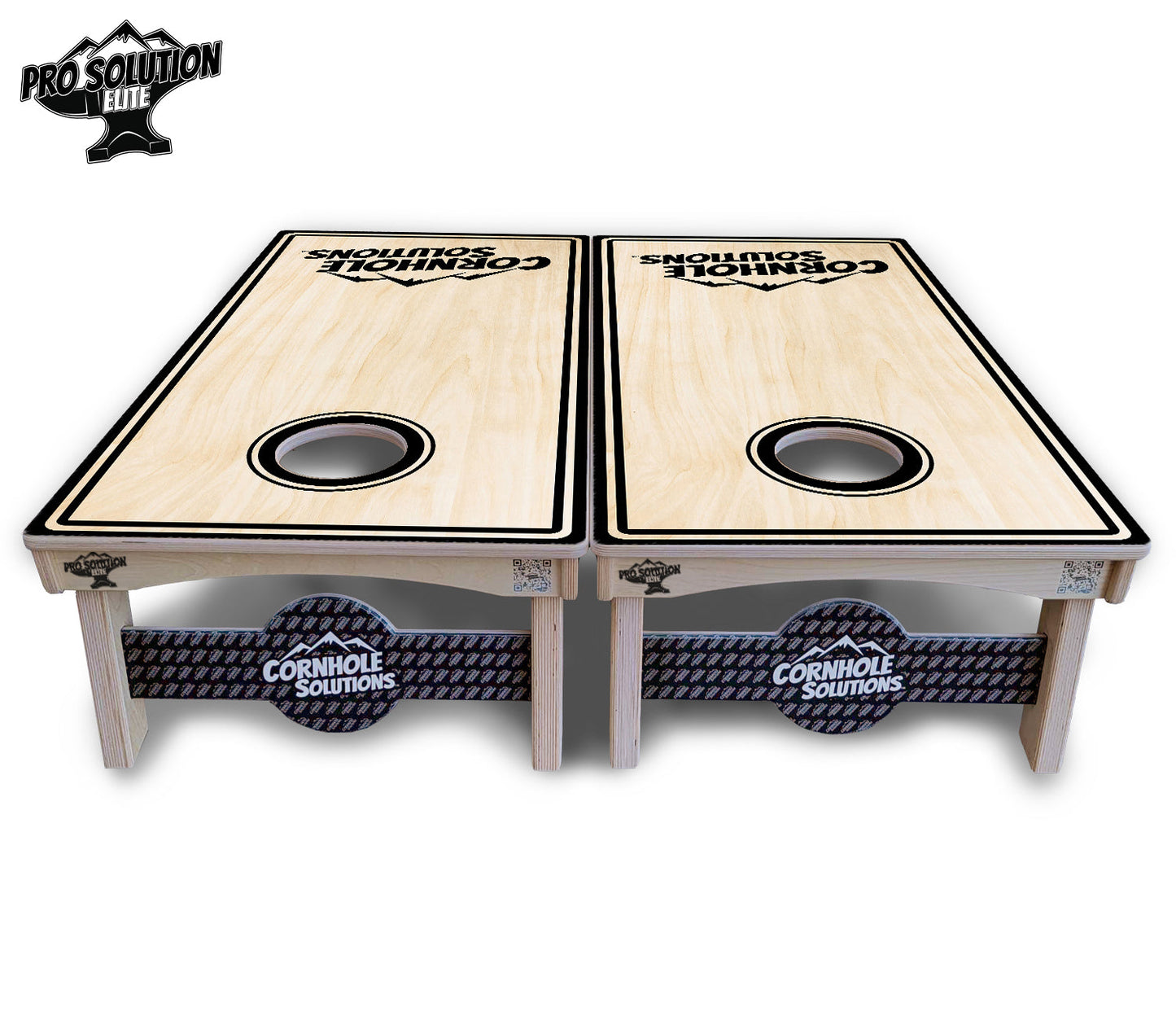 Pinstripe CS Logo Cornhole Boards - Pro Solution Elite Series