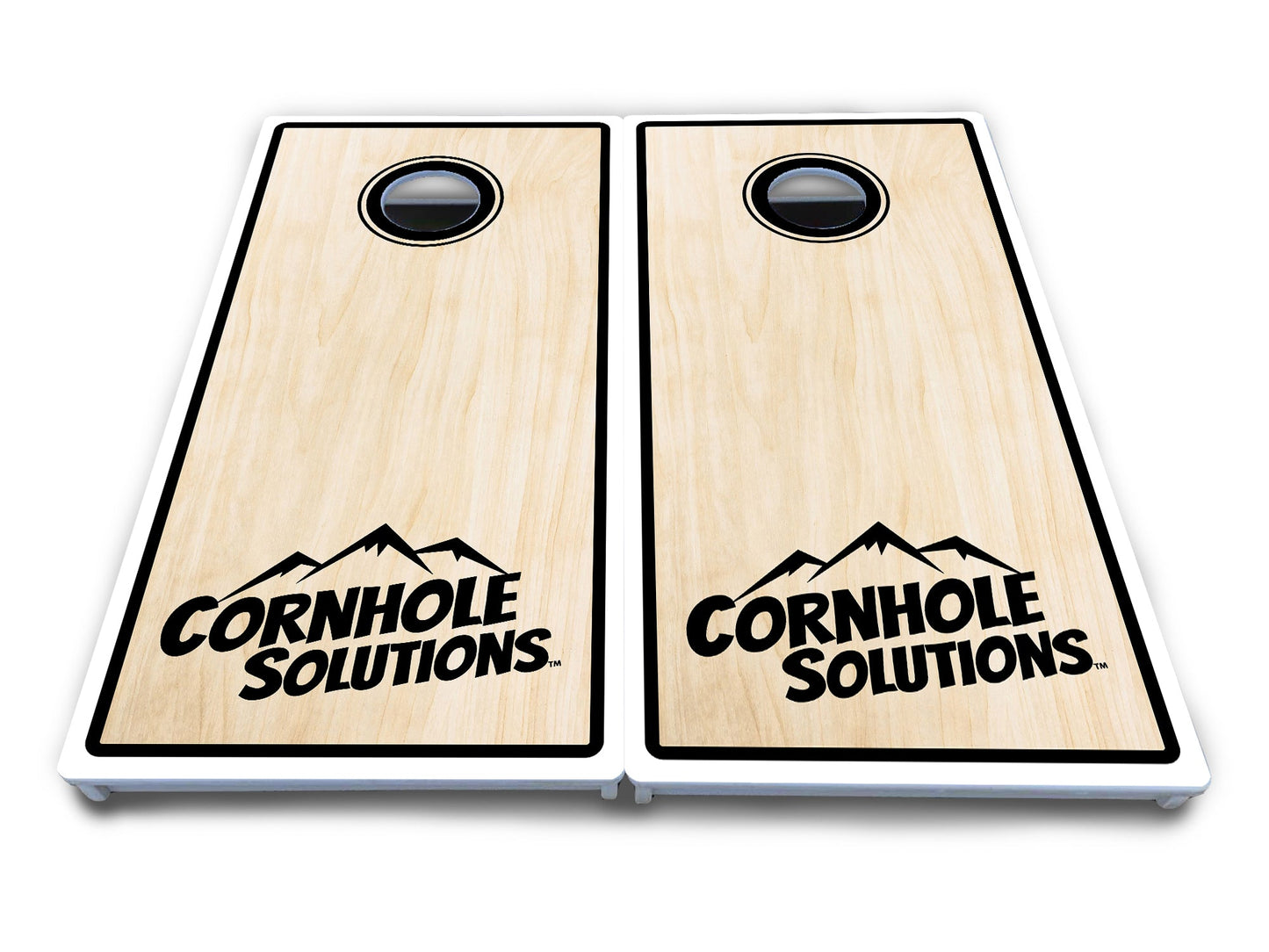 Pinstripe CS Logo Cornhole Boards - All Weather Series