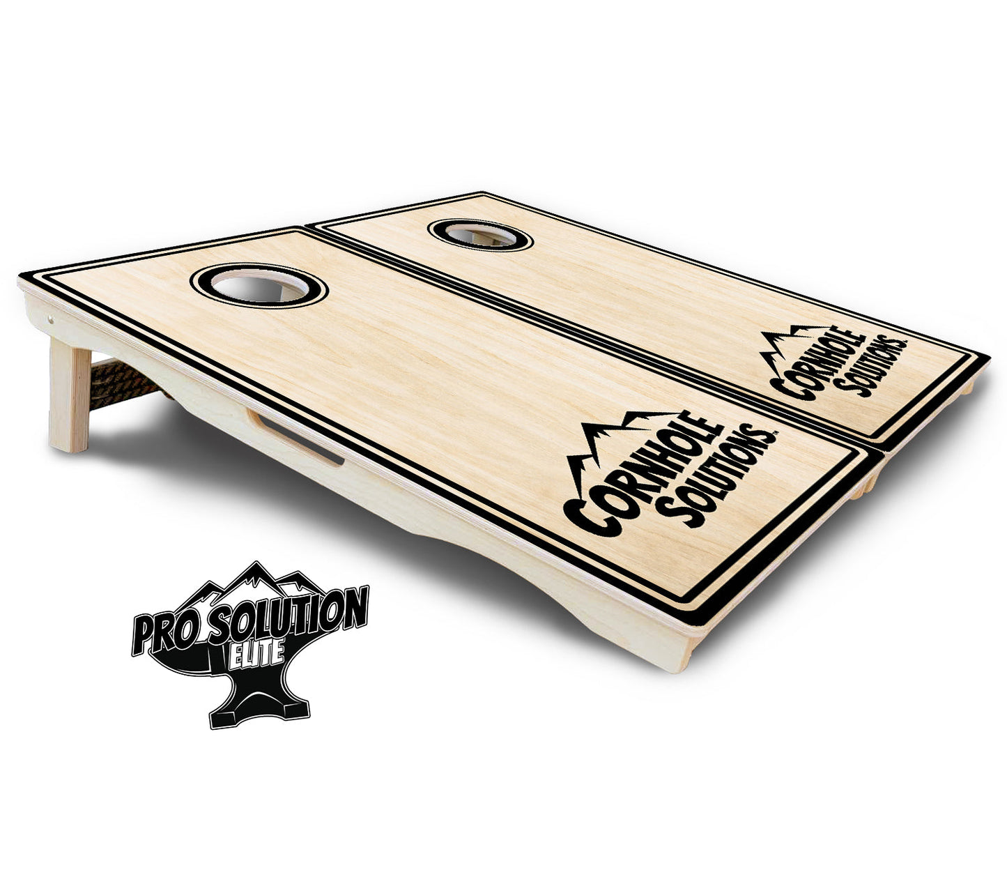 Pinstripe CS Logo Cornhole Boards - Pro Solution Elite Series