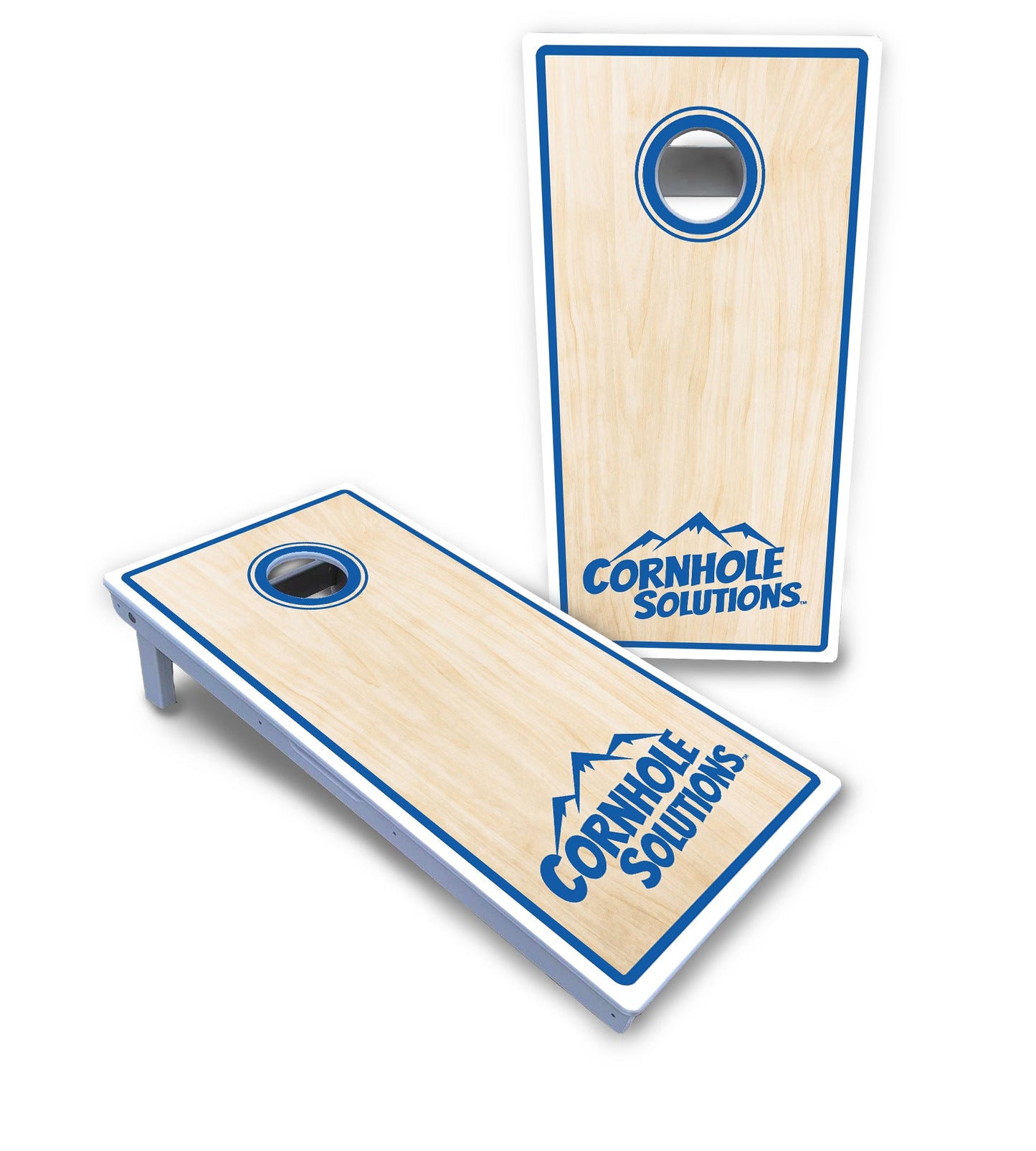 Pinstripe CS Logo Cornhole Boards - All Weather Series