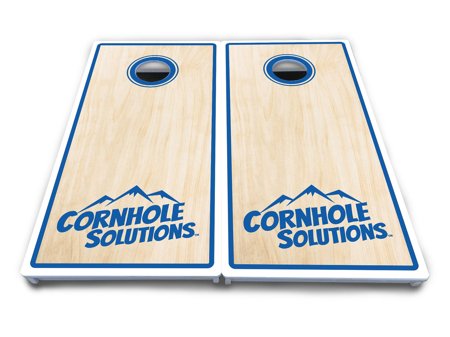 Pinstripe CS Logo Cornhole Boards - All Weather Series