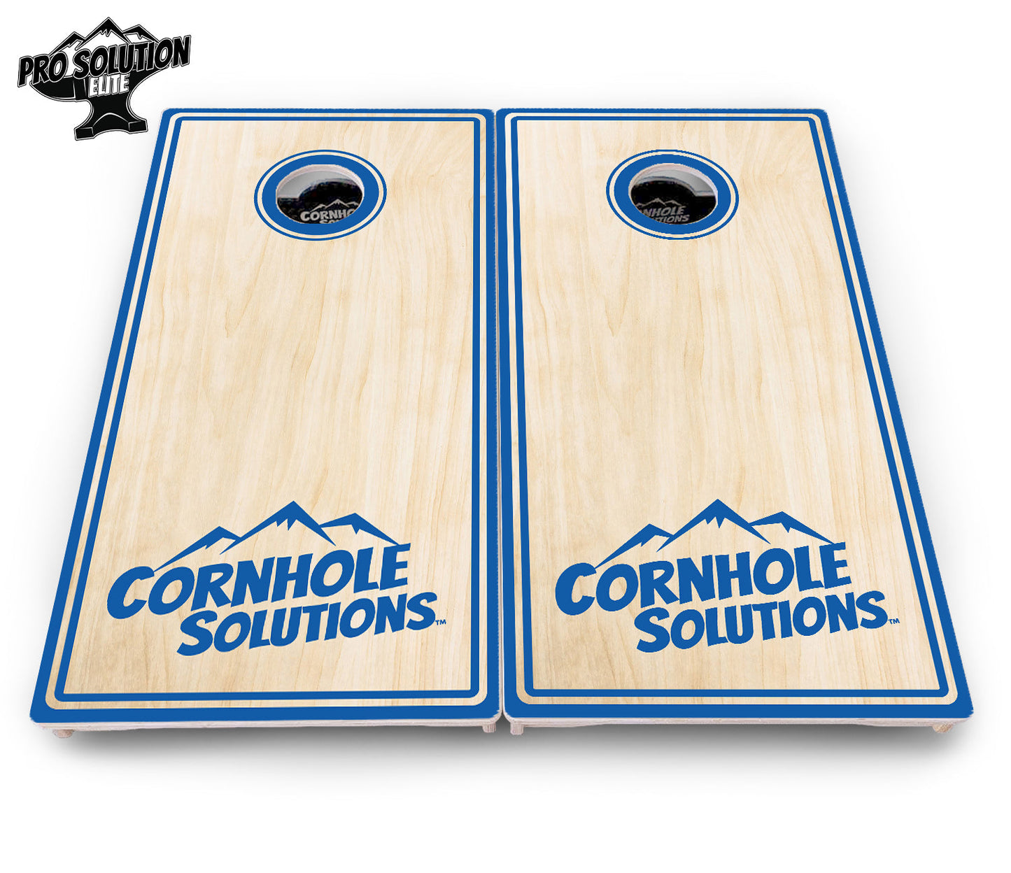 Pinstripe CS Logo Cornhole Boards - Pro Solution Elite Series