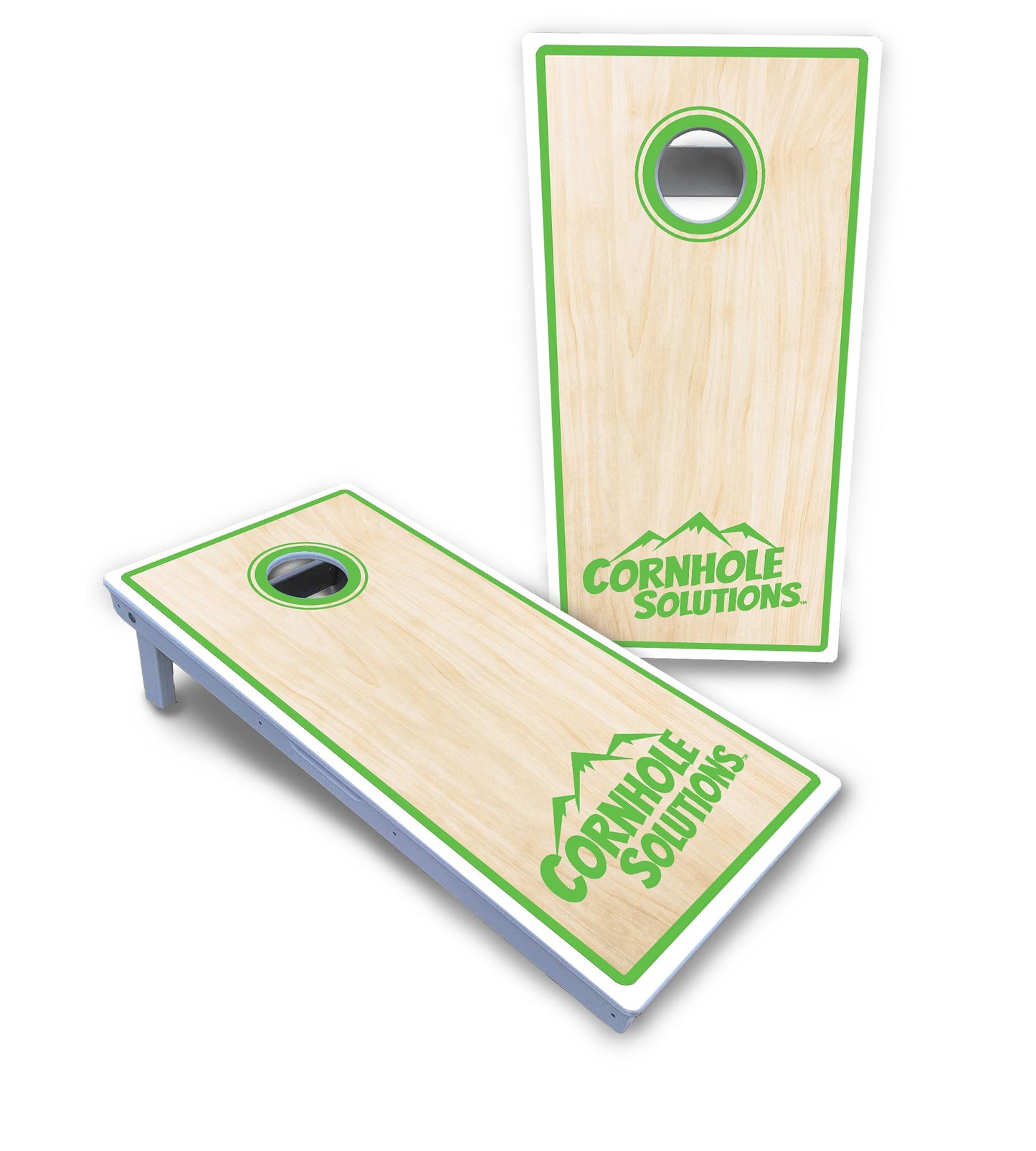 Pinstripe CS Logo Cornhole Boards - All Weather Series