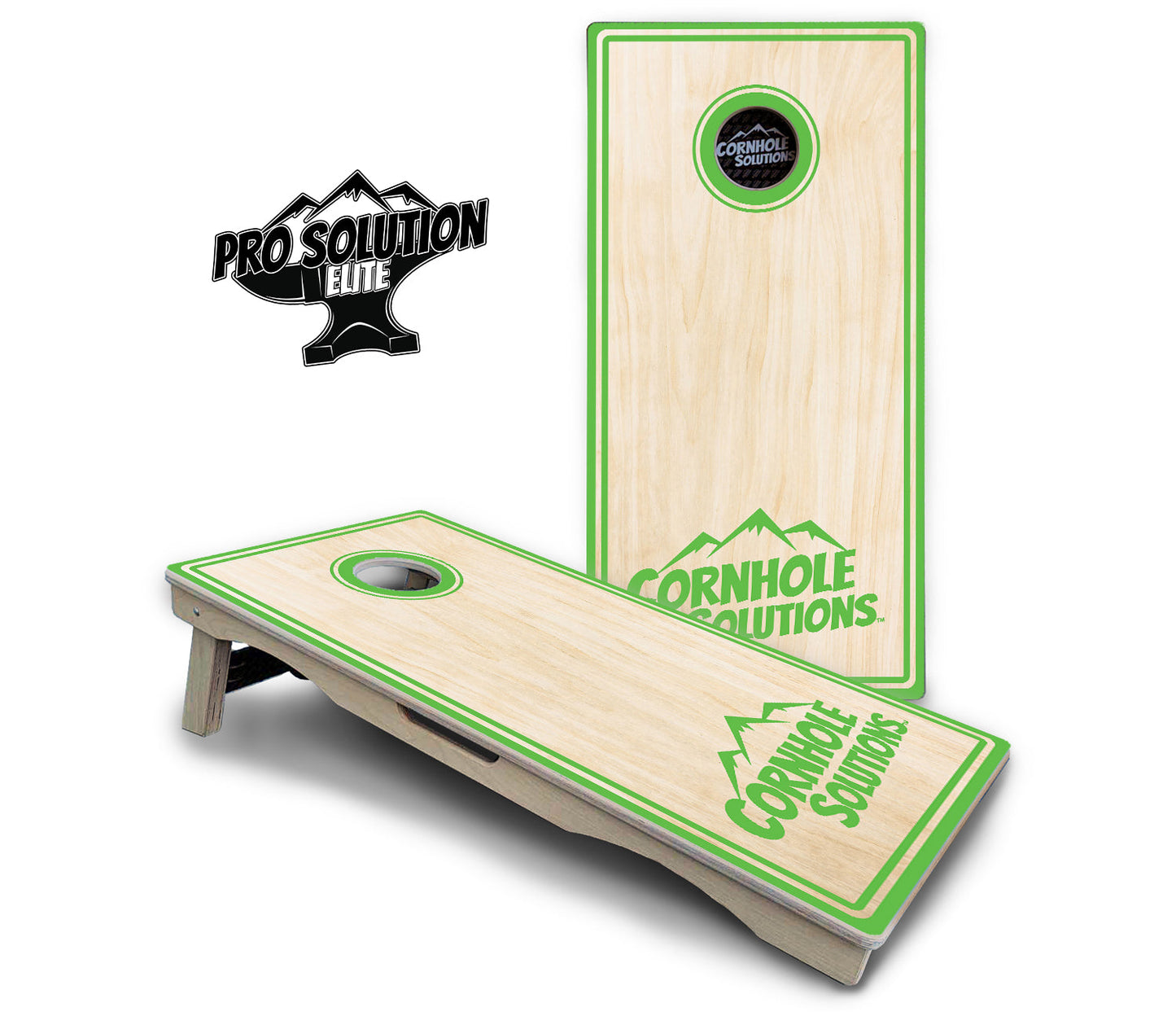 Pinstripe CS Logo Cornhole Boards - Pro Solution Elite Series