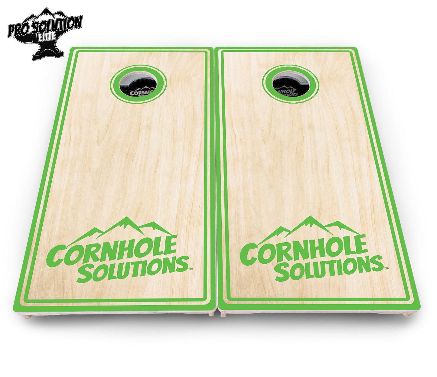 Pinstripe CS Logo Cornhole Boards - Pro Solution Elite Series