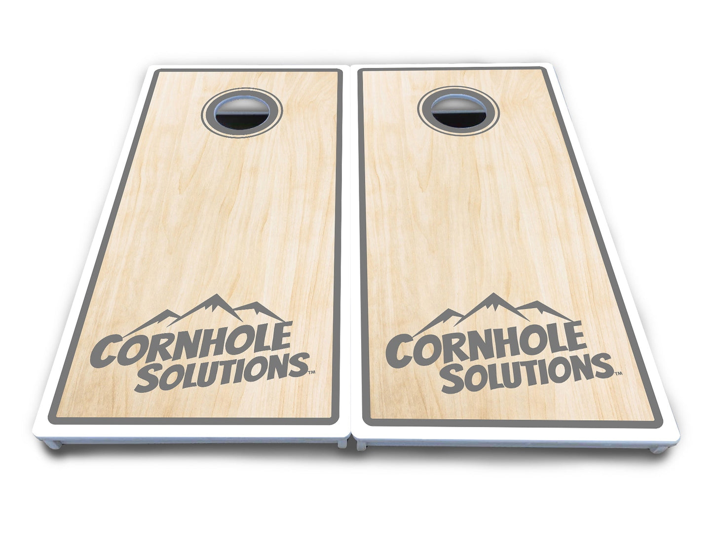 Pinstripe CS Logo Cornhole Boards - All Weather Series