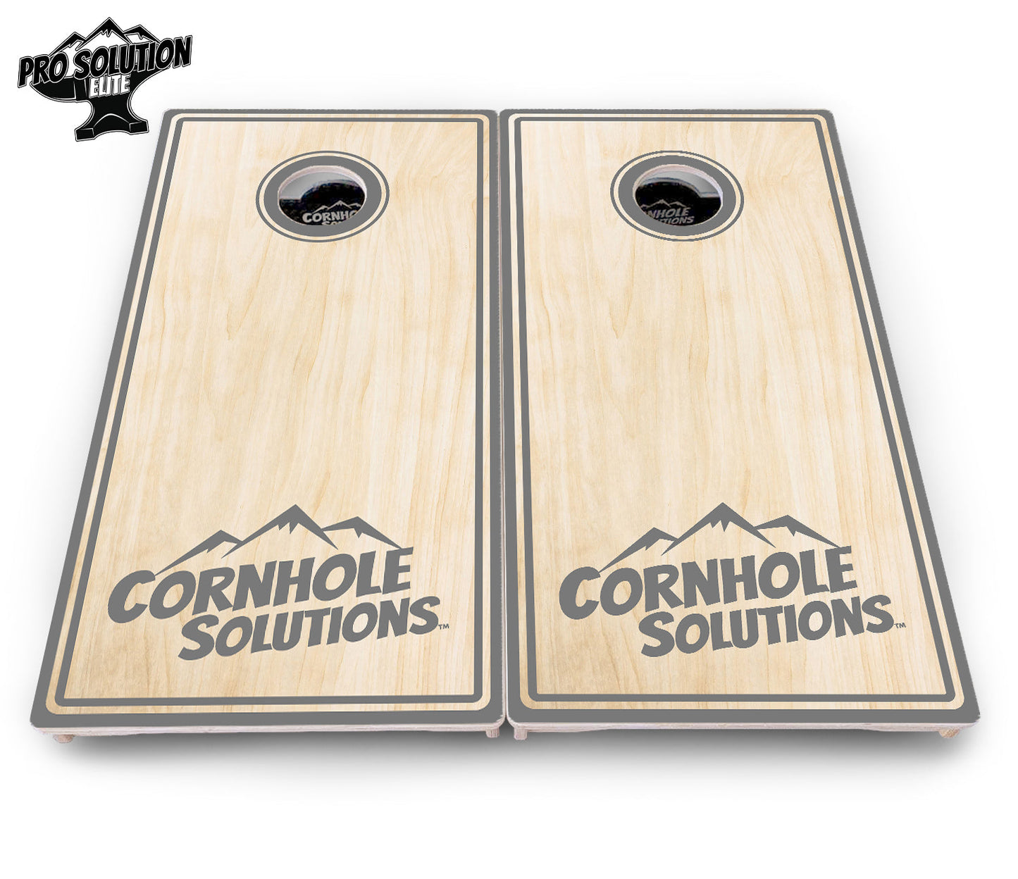 Pinstripe CS Logo Cornhole Boards - Pro Solution Elite Series