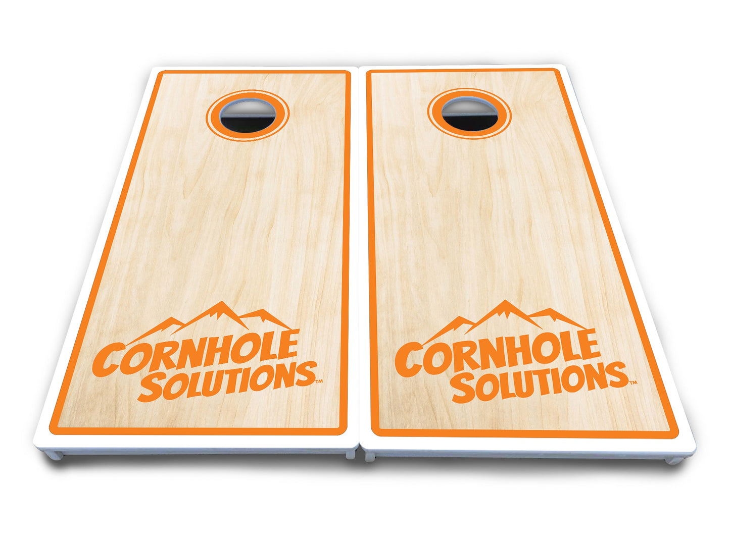 Pinstripe CS Logo Cornhole Boards - All Weather Series