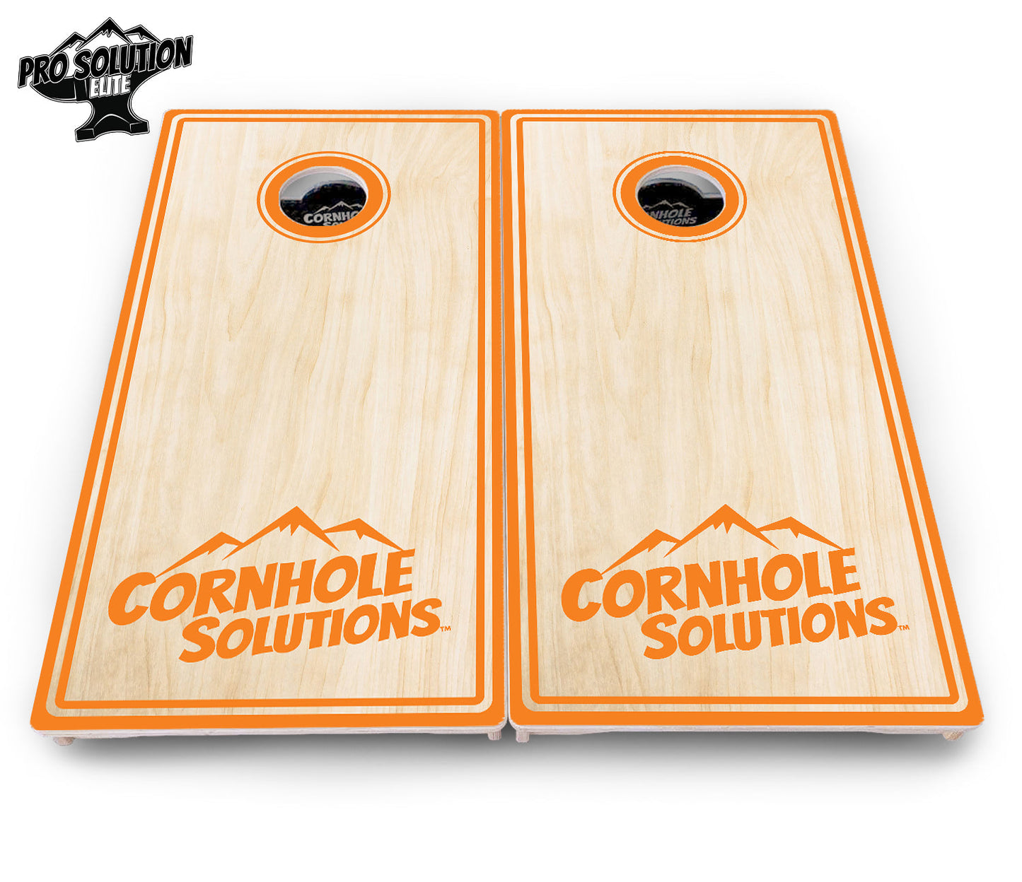 Pinstripe CS Logo Cornhole Boards - Pro Solution Elite Series