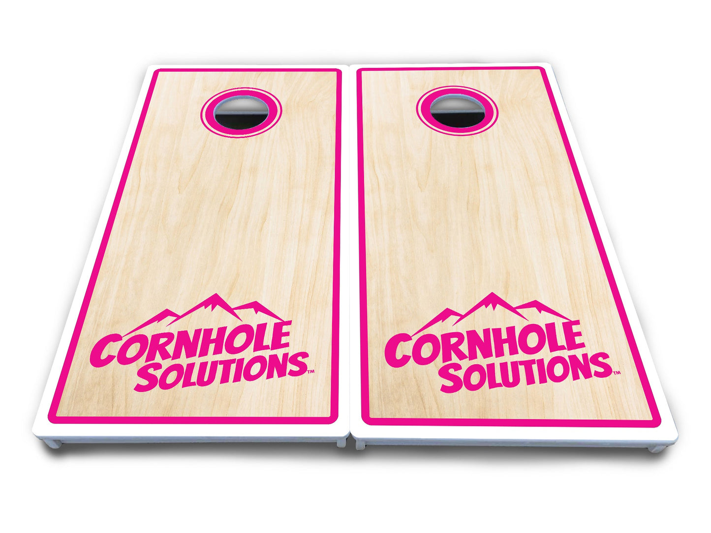 Pinstripe CS Logo Cornhole Boards - All Weather Series