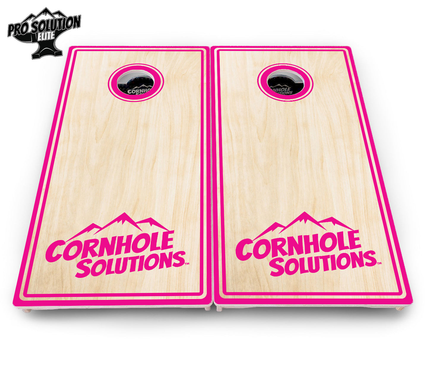 Pinstripe CS Logo Cornhole Boards - Pro Solution Elite Series