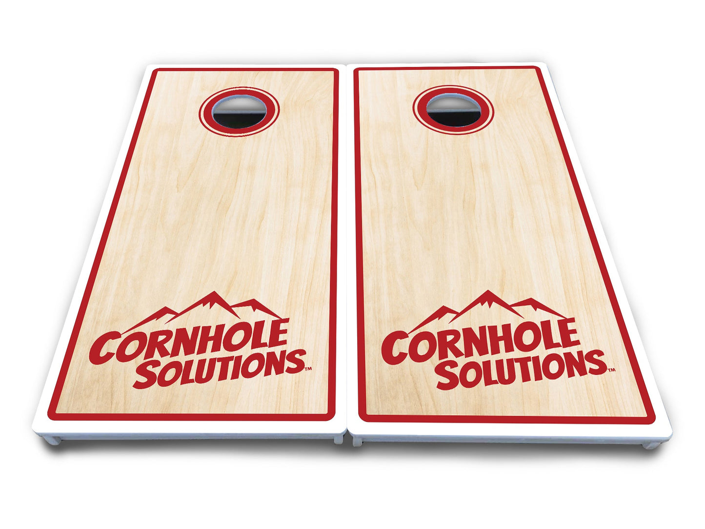 Pinstripe CS Logo Cornhole Boards - All Weather Series