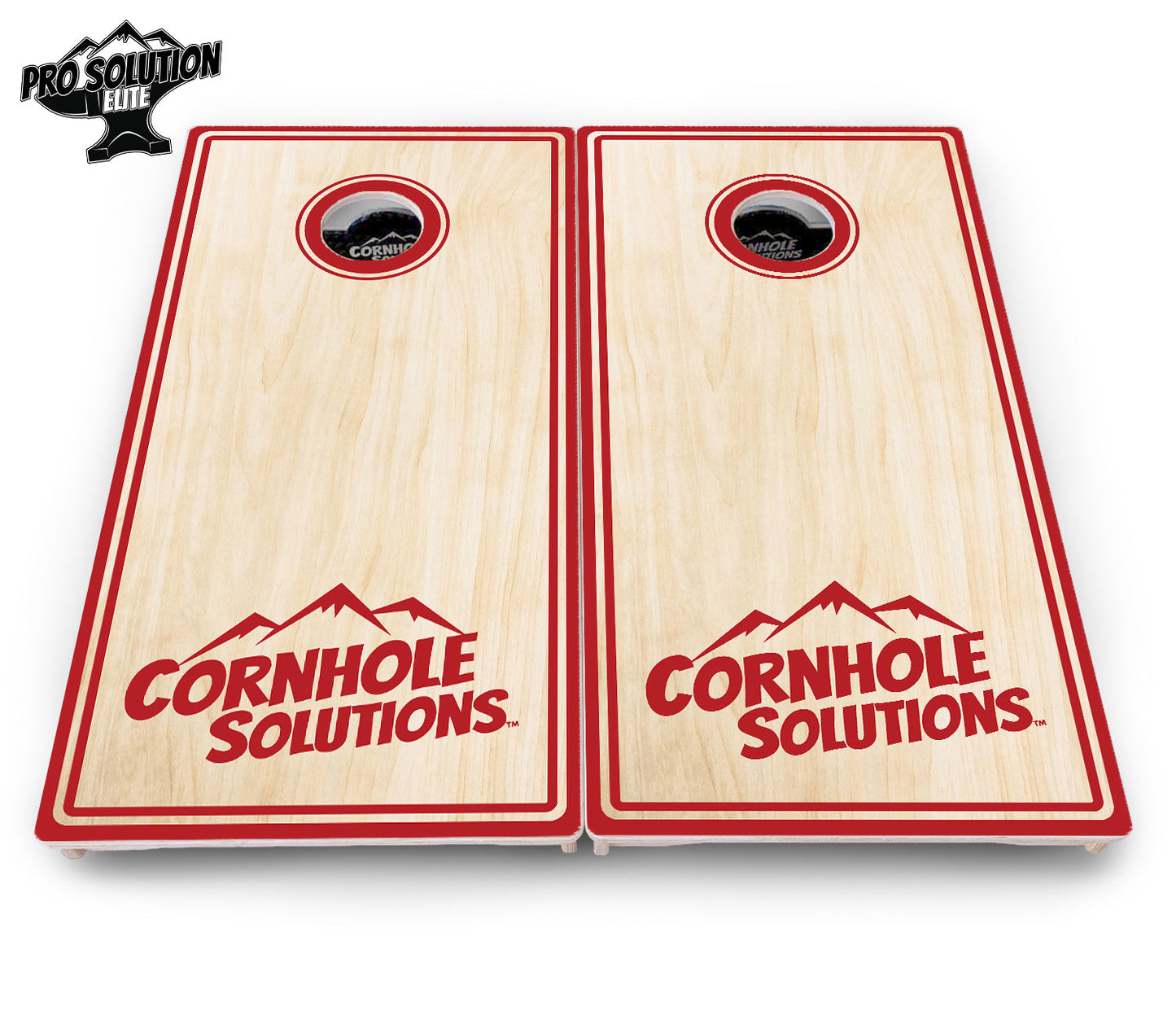 Pinstripe CS Logo Cornhole Boards - Pro Solution Elite Series
