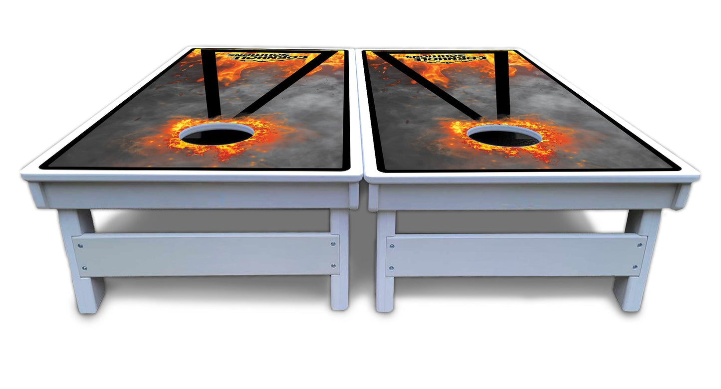 Fire Triangle CS Logo Cornhole Boards - All Weather Series