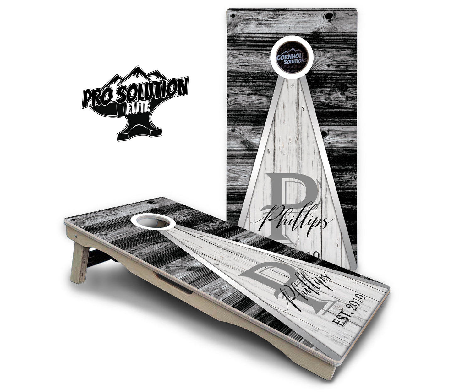 Wedding Triangle Cornhole Boards - Pro Solution Elite Series