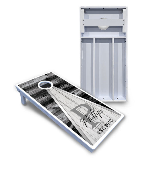 Wedding Triangle Cornhole Boards - All Weather Series