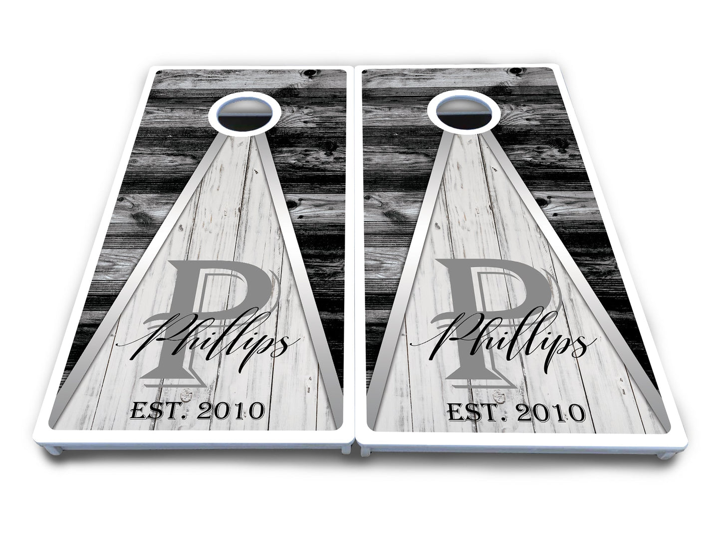 Wedding Triangle Cornhole Boards - All Weather Series