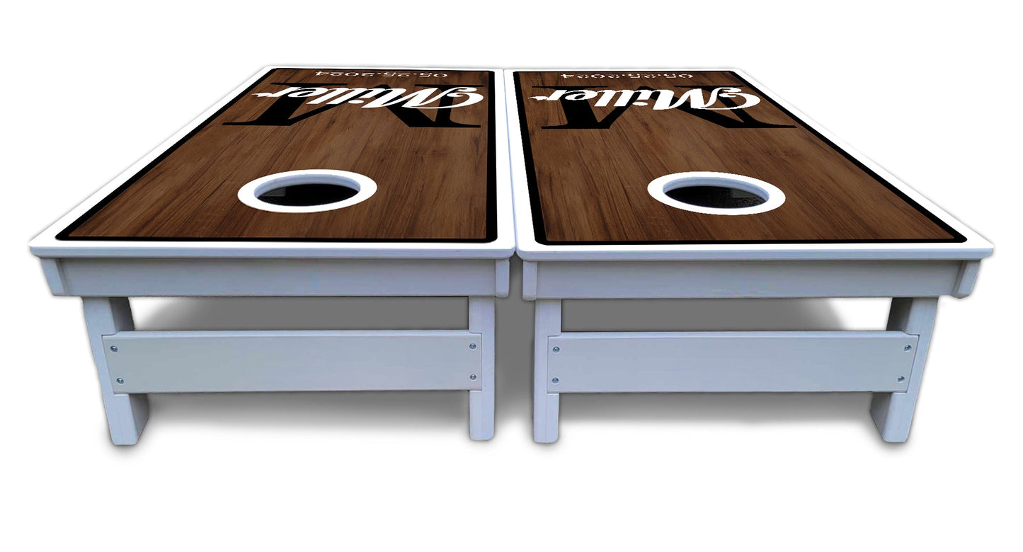 Wedding Letter Name Cornhole Boards - All Weather Series