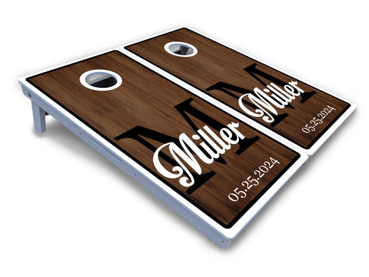 Wedding Letter Name Cornhole Boards - All Weather Series