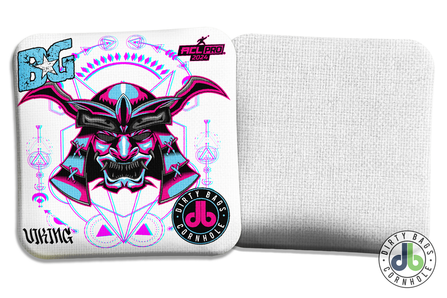BG Cornhole Viking - Neon Oni Mask