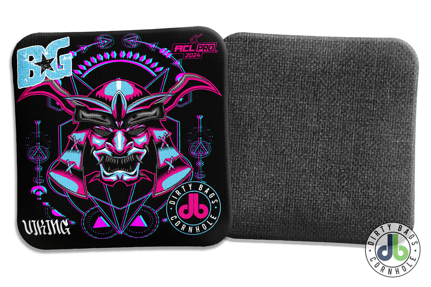 BG Cornhole Viking - Neon Oni Mask