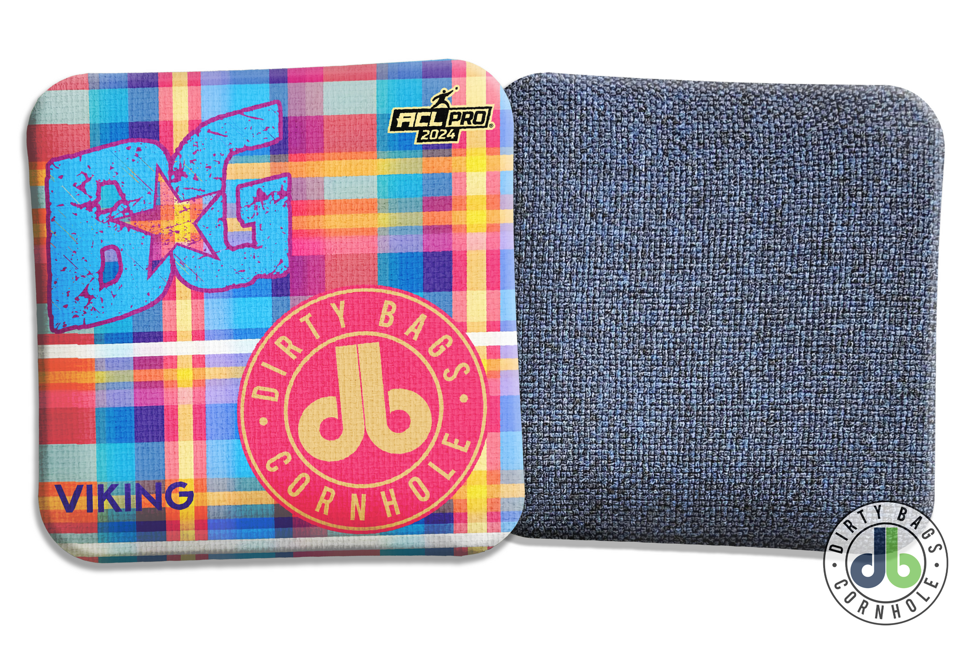 Cornhole Bags - BG Viking Plaid 2