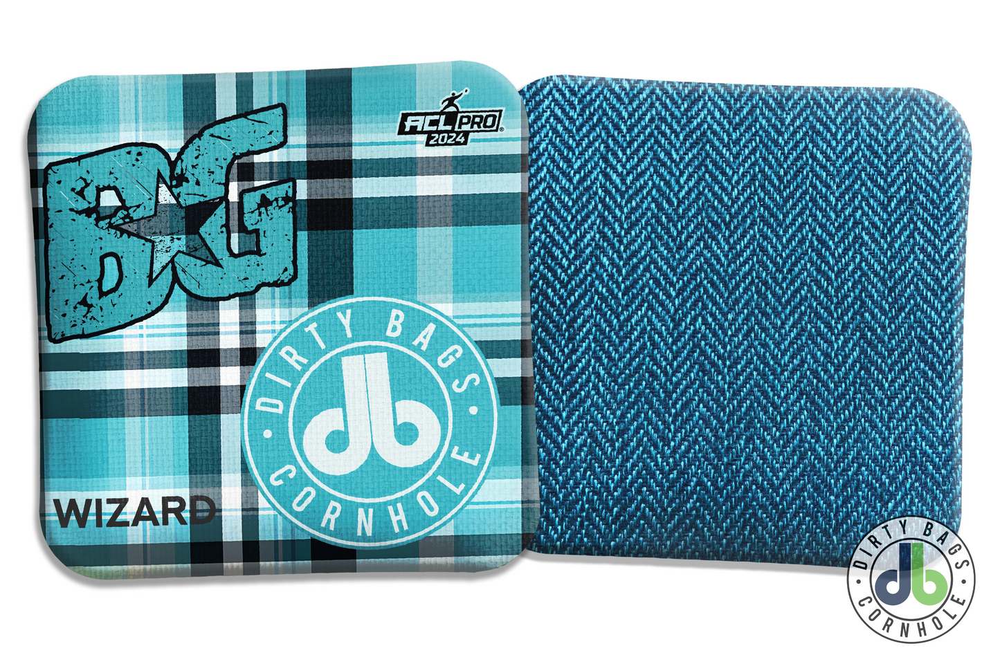 Cornhole Bags - Best Cornhole Bags by BG Cornhole Wizards in plaid coloring