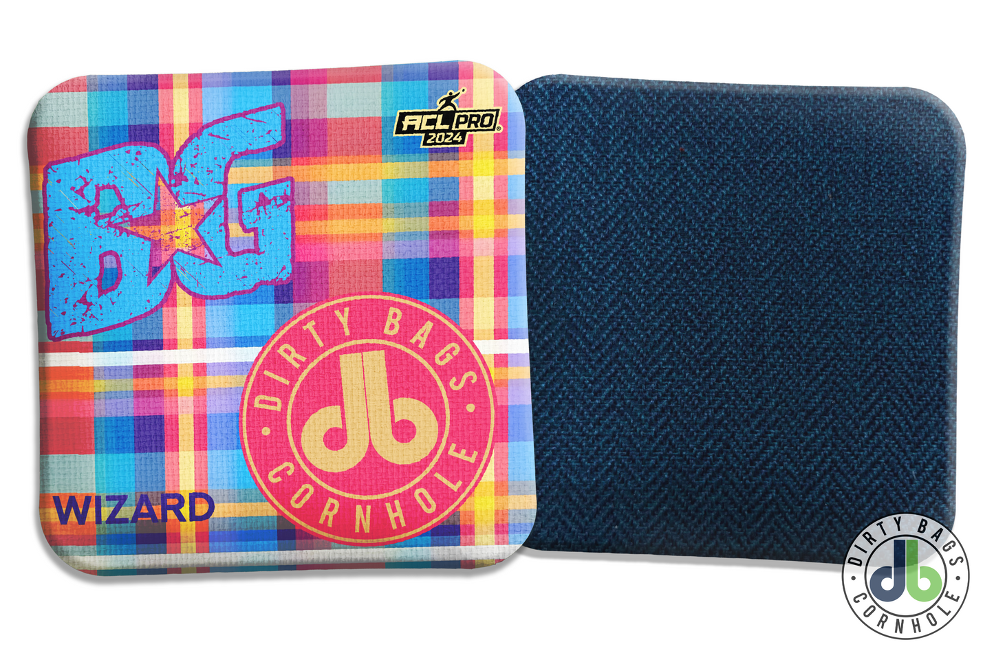 Cornhole Bags - Best Cornhole Bags by BG Cornhole Wizards in plaid coloring