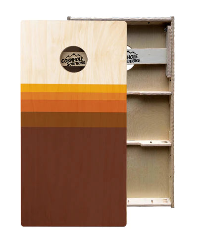 Tournament Quality Cornhole Boards - Retro Gradient Design