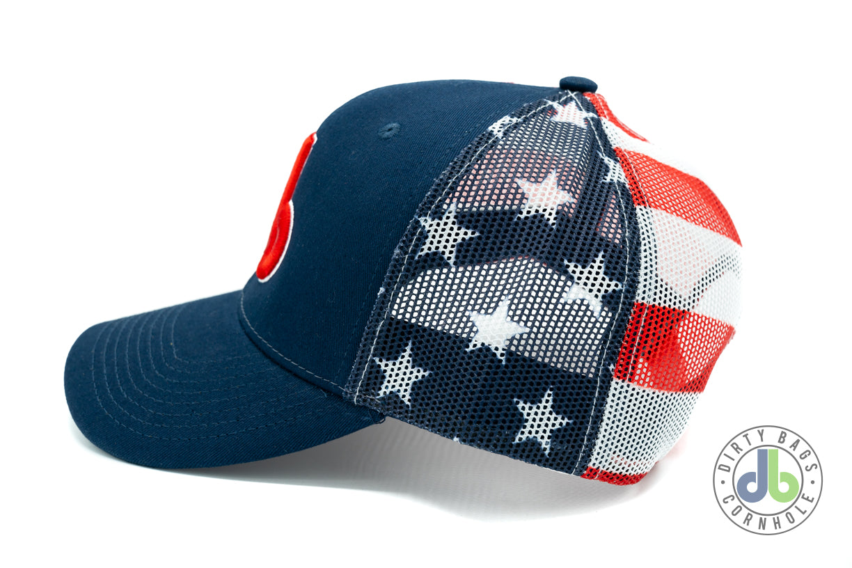 db Cornhole Hat - USA Mesh Hat