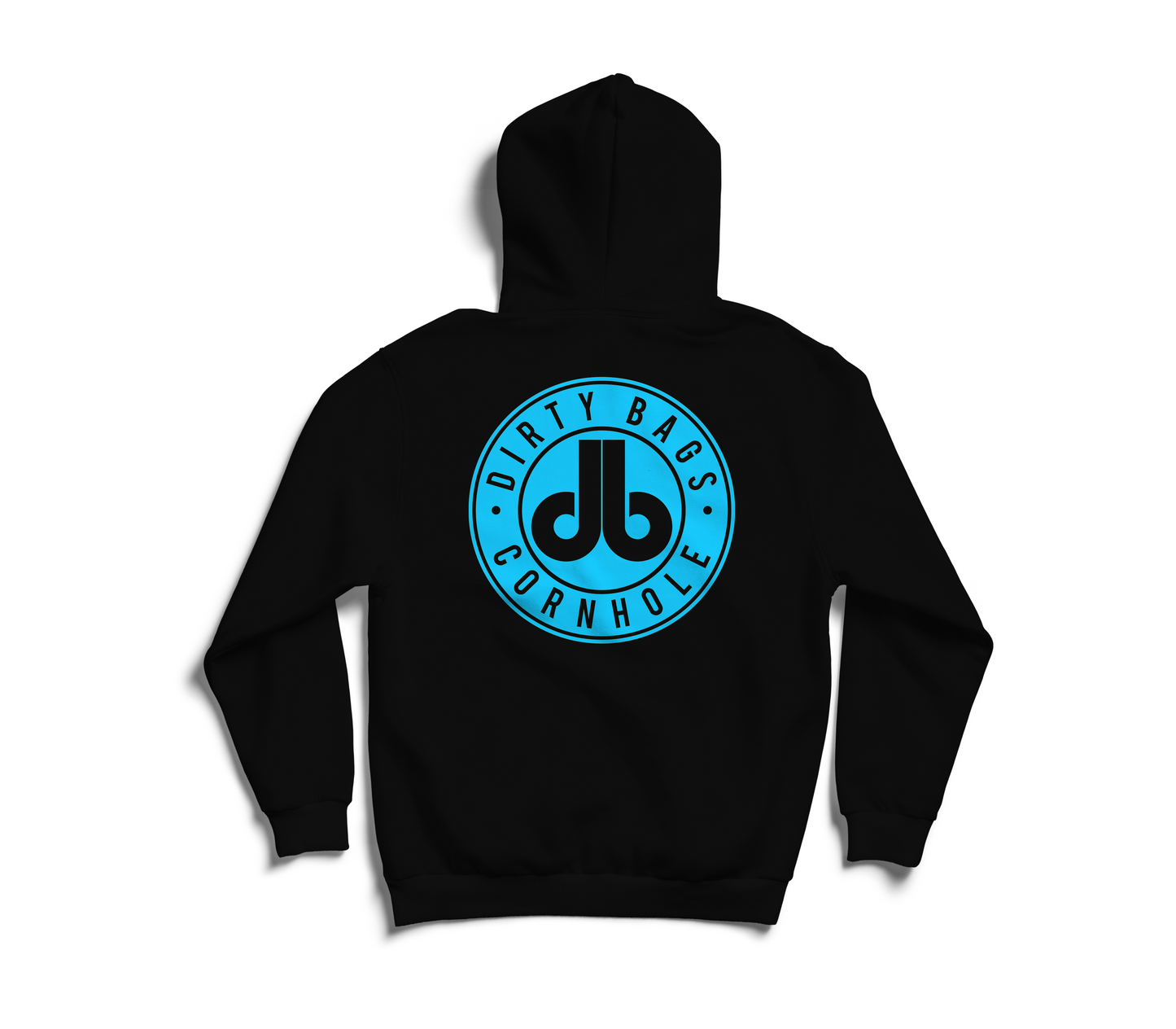 Cornhole Hoodie - Light Blue DB Logo