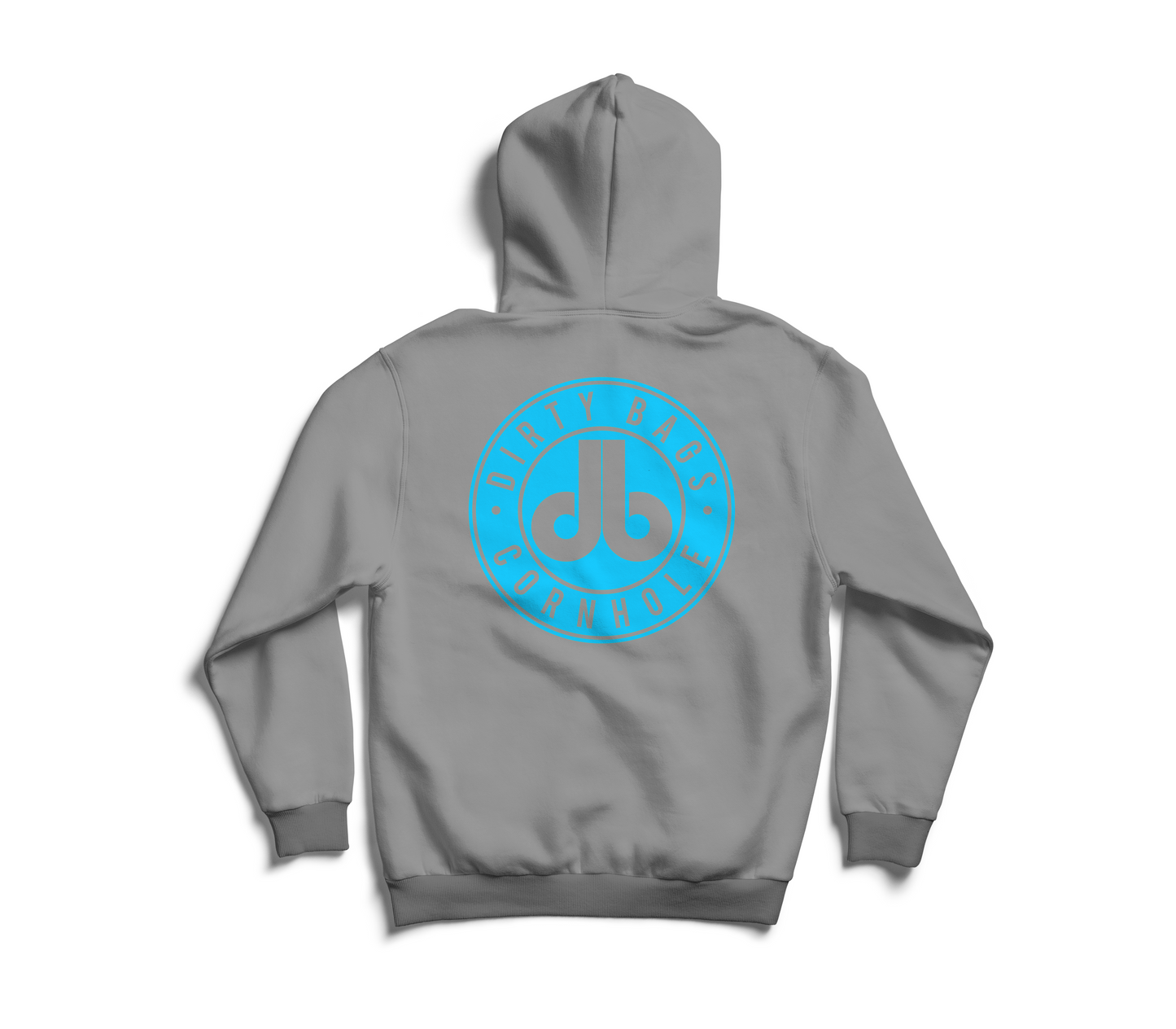 Cornhole Hoodie - Light Blue DB Logo