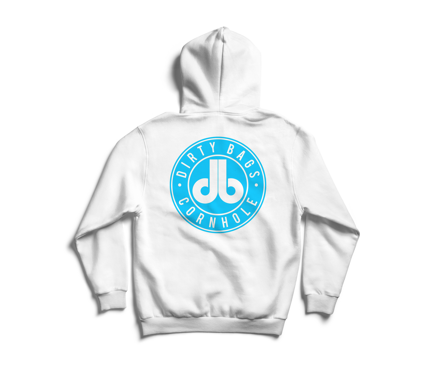 Cornhole Hoodie - Light Blue DB Logo