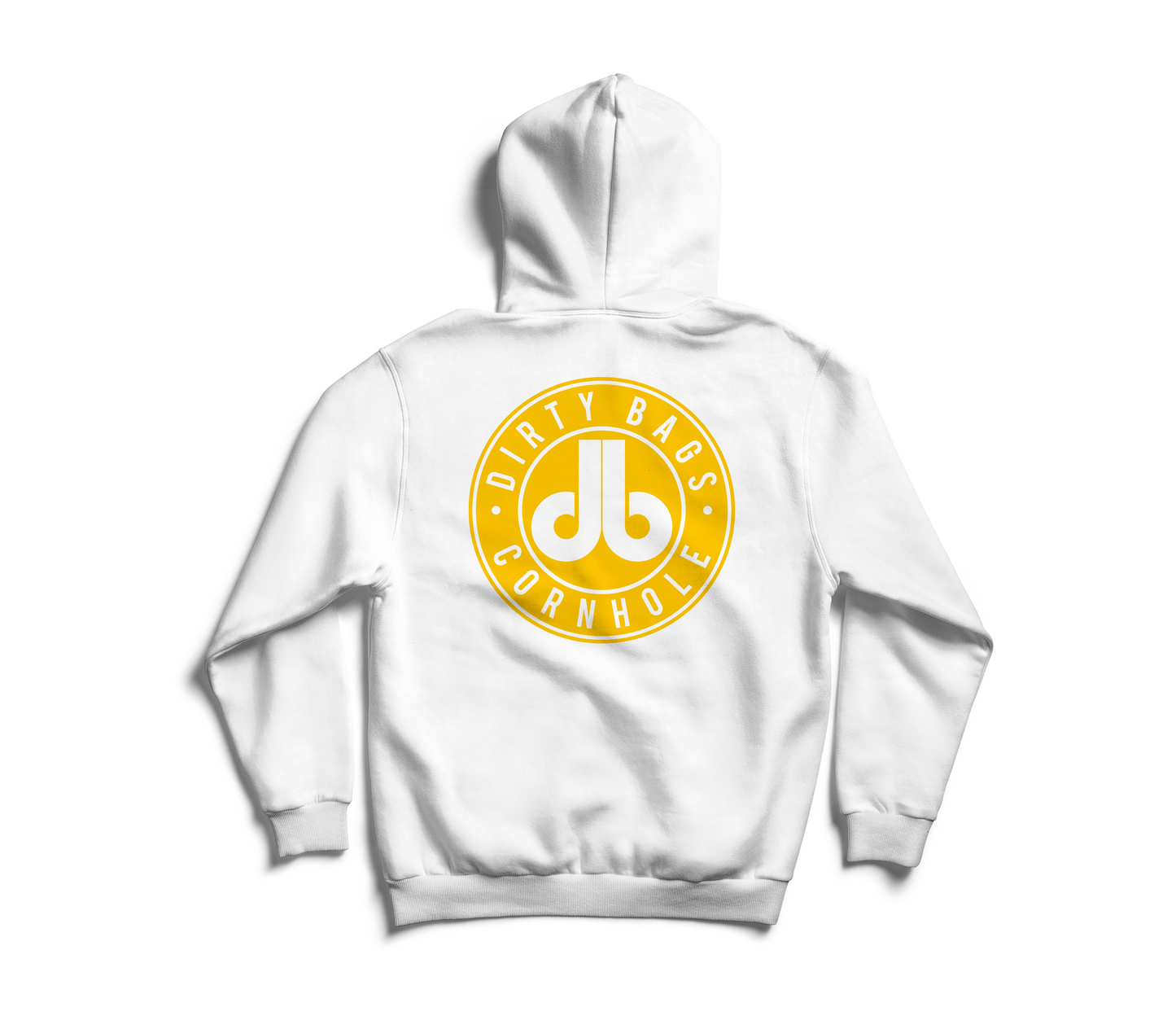 Cornhole Hoodie - Bright Orange DB Logo