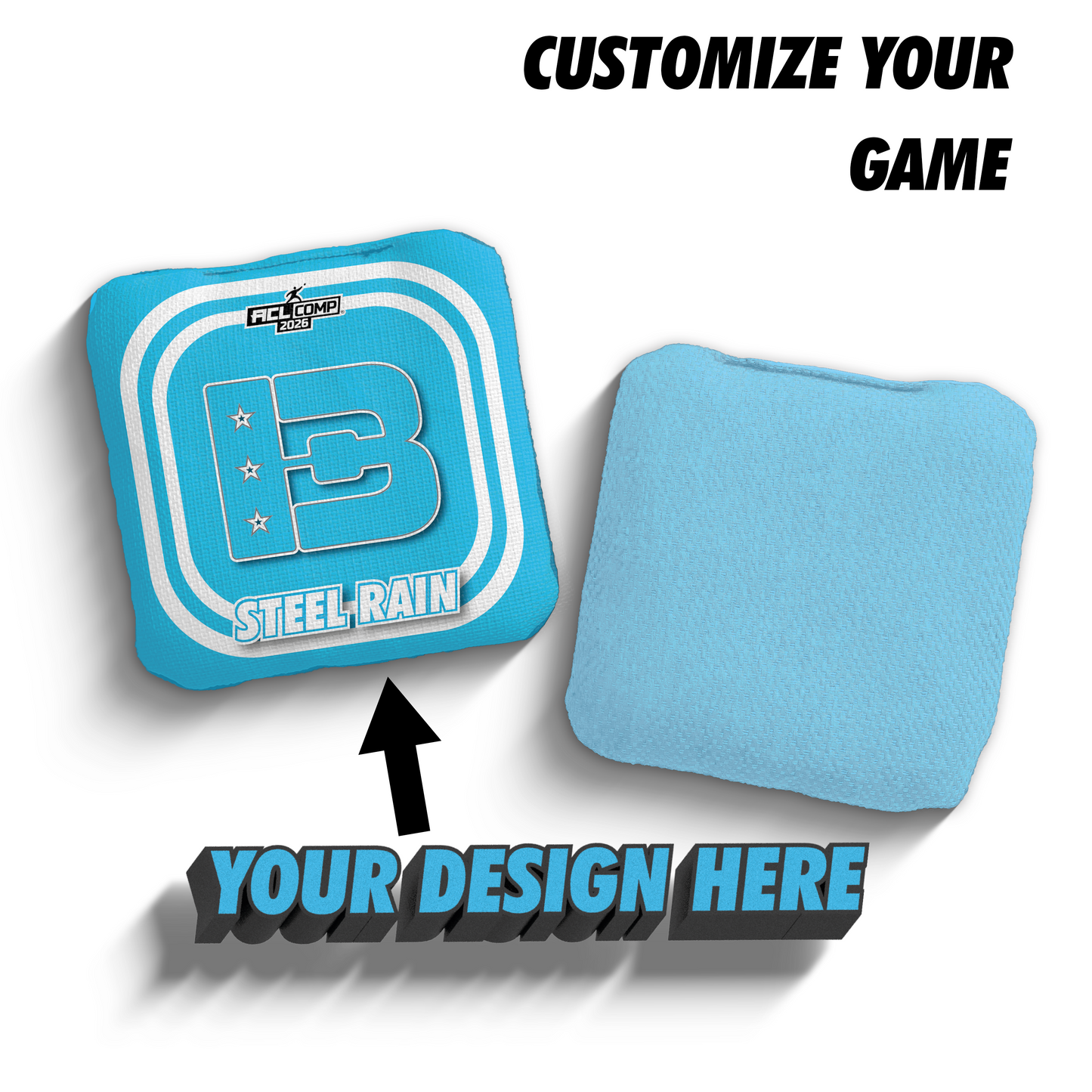 2026 Brotherhood Cornhole Custom Steel Rain ACL Pro Stamped Cornhole Bags