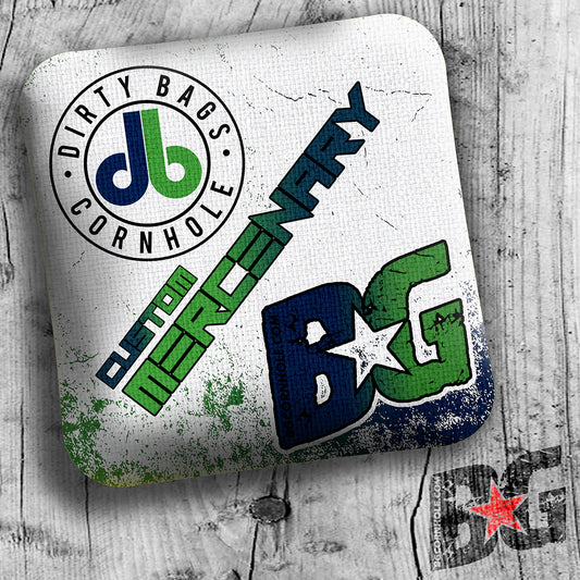 Custom BG Cornhole Mercenary Bags