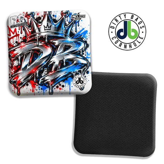 BG Cornhole Bags - Kingslayer - Red White and Blue Chrome DB