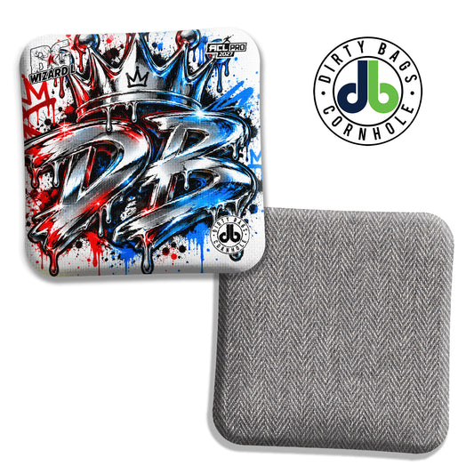 BG DB Chrome USA cornhole bags