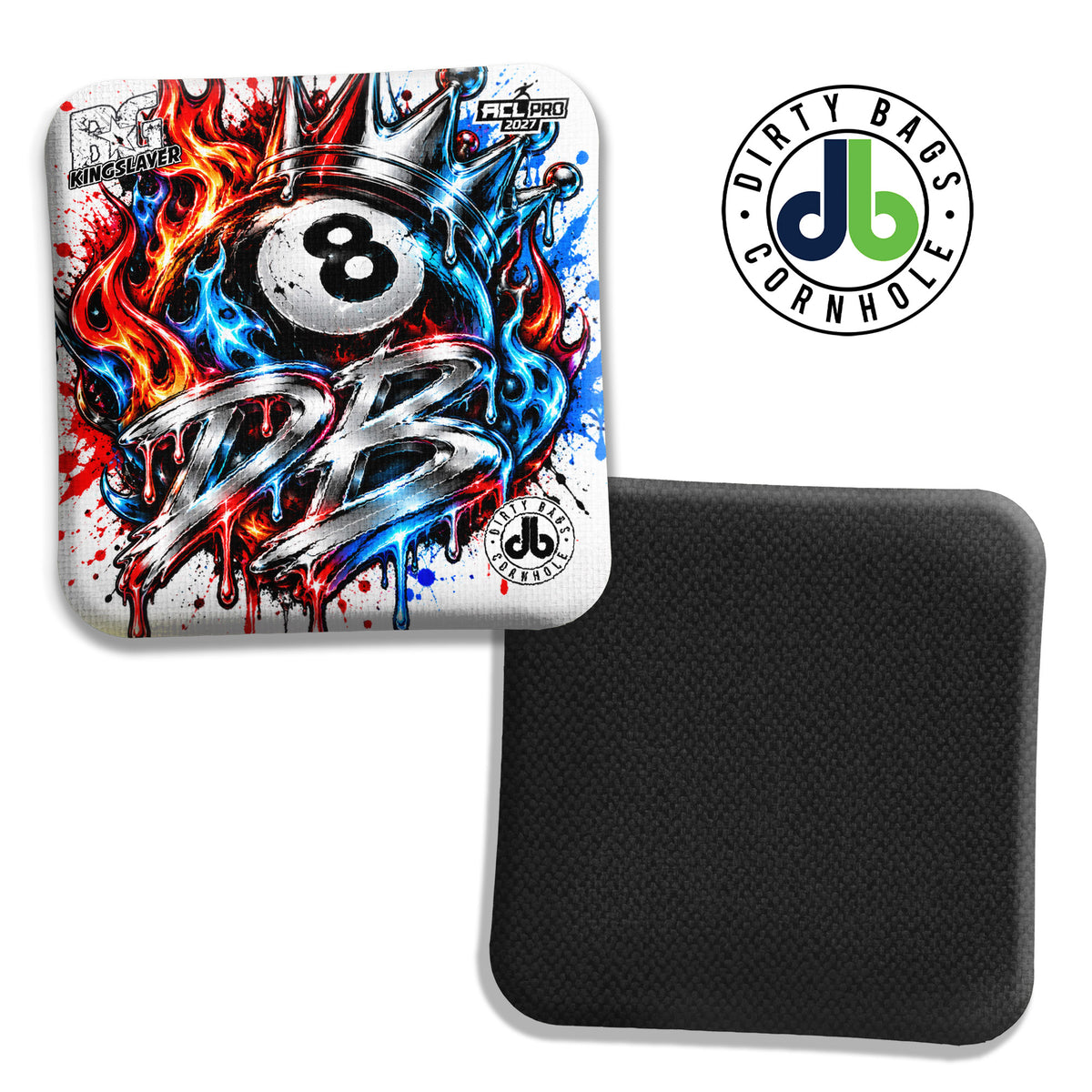 BG Cornhole Bags - Kingslayer - 8 Ball