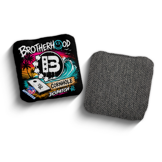 2027 Brotherhood Cornhole Dispatch Beach Punk Edition ACO Stamped Cornhole Bags