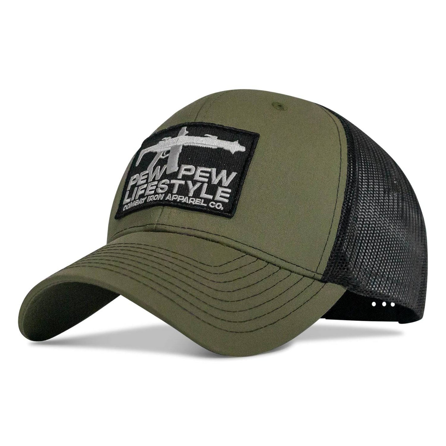 Pew Pew Lifestyle Patch Mid-Profile Snapback Hat