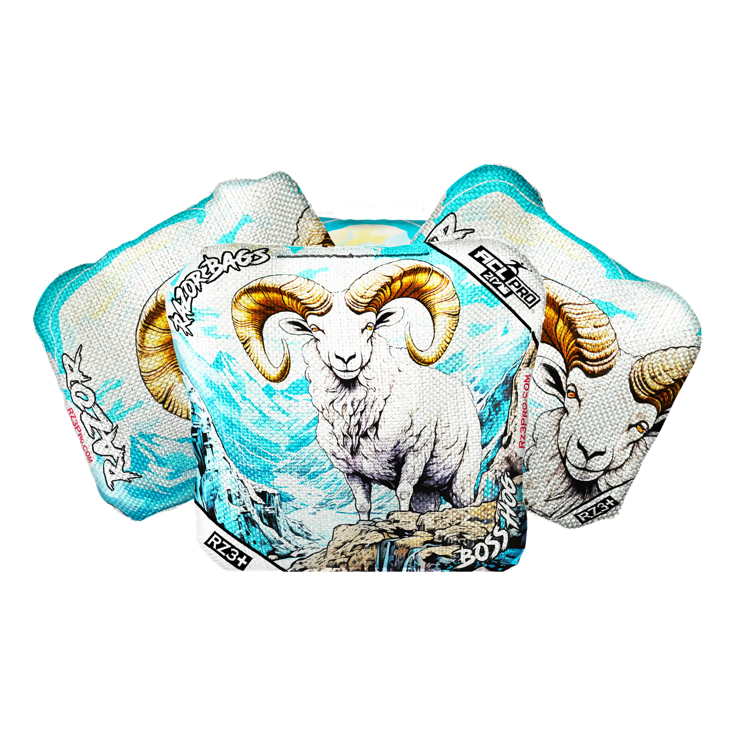 Boss Hog | Alaskan Dall Sheep | ACL PRO Razor Cornhole Bags