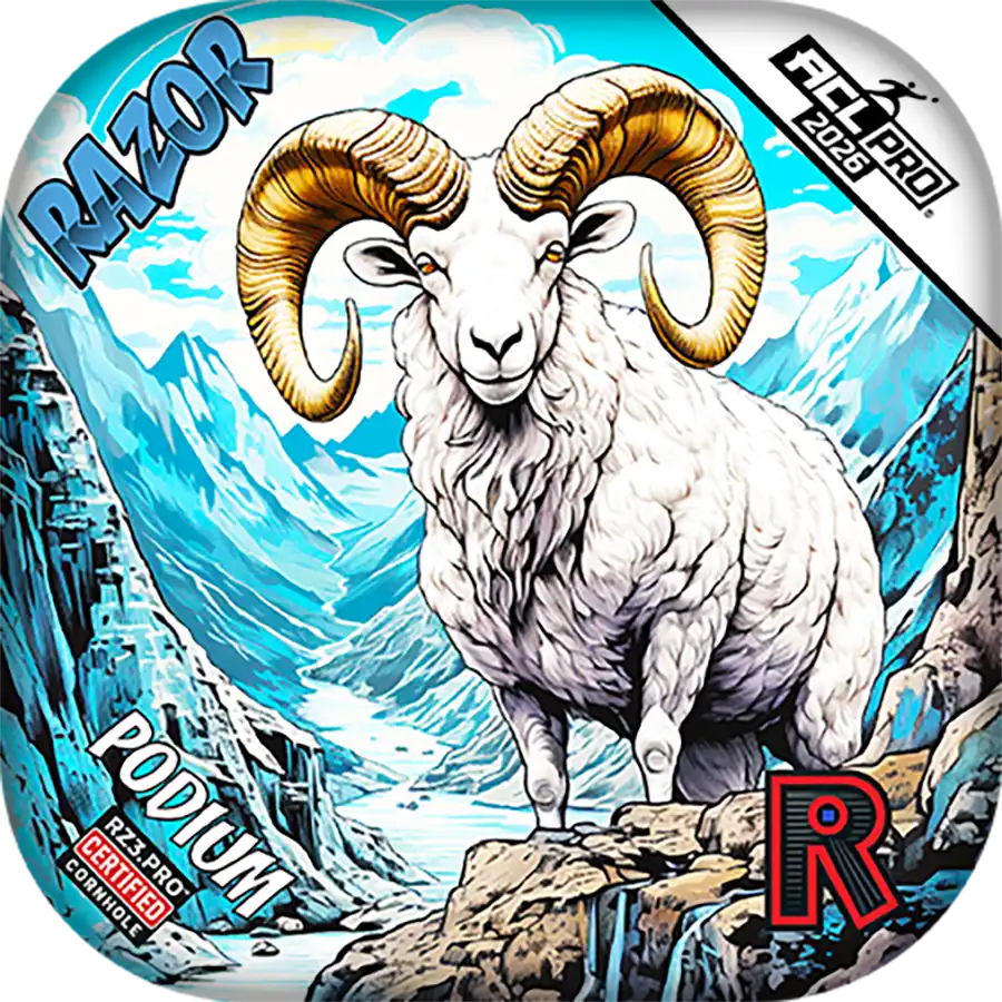 Podium | Alaskan Dall Sheep | ACL PRO Razor Cornhole Bags