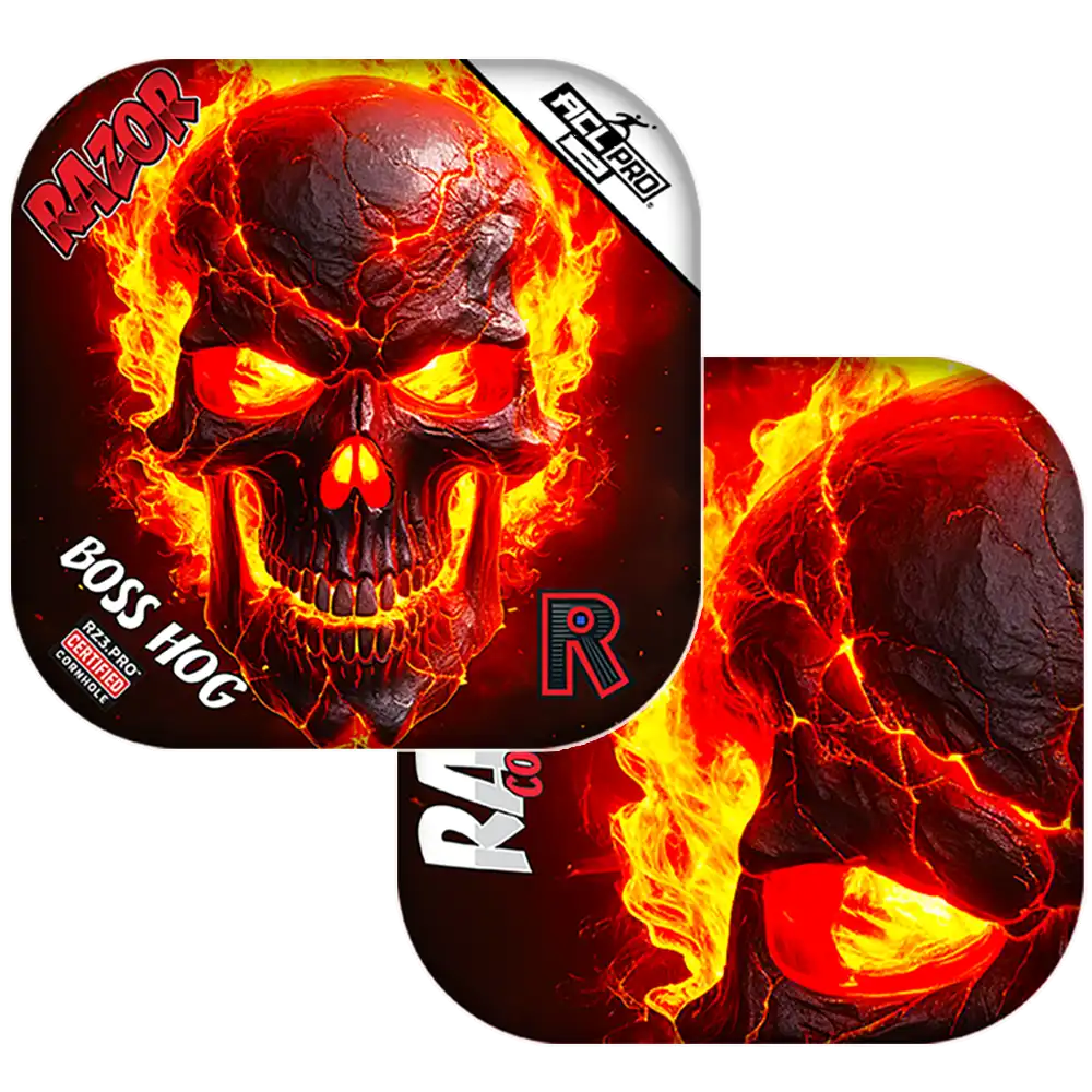 Boss Hog | Fire Skull | ACL PRO Razor Cornhole Bags